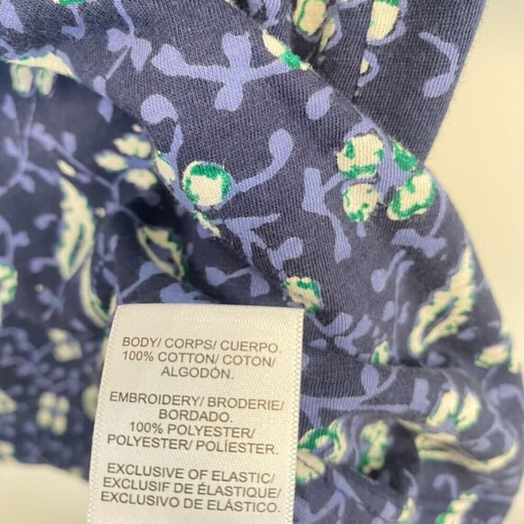 Lucky Brand Blue Floral Peasant Top - Picture 6 of 8